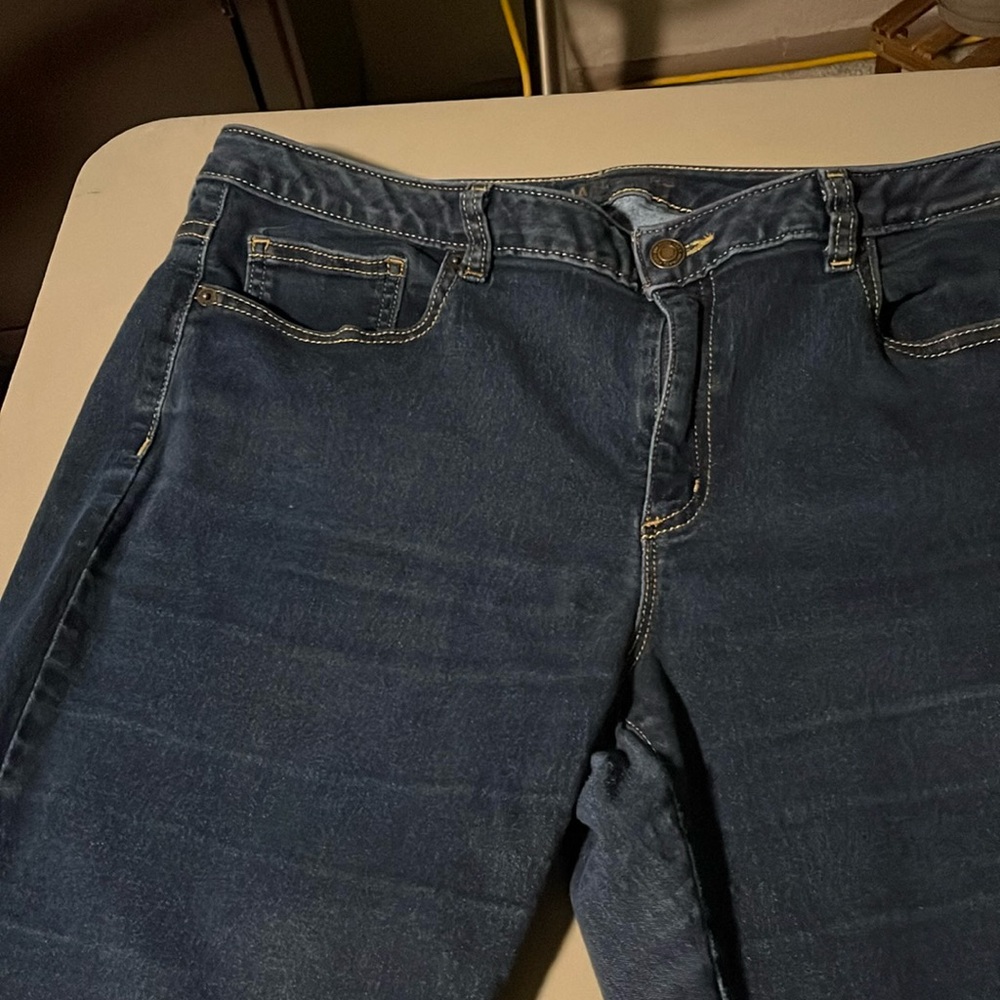 Michael kors
Izzy cropped skinny
Size 14 
Blue denim